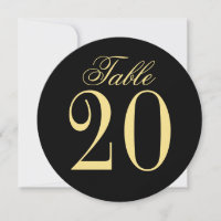 Elegante Vintage Wedding Circle Tischnummer Card