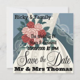 Elegante Vintage Wedding Einladung Cover