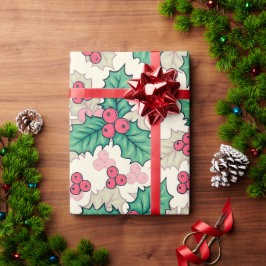 Elegante Vintage Weihnachten | Geschenkpapier