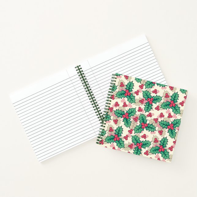 Elegante Vintage Weihnachten | Notizbuch (Innenseite)