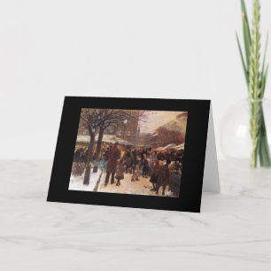 Elegante Vintage Weihnachtskarte Feiertagskarte