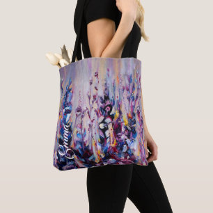 Elegante Violet Lila Lilac Floral Tasche