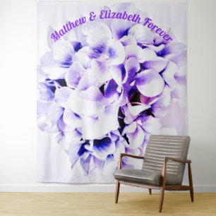 Elegante Violets Wandteppich
