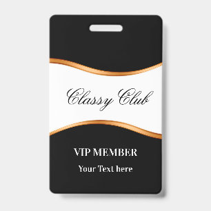 Elegante VIP-Mitgliederclub-Gästekarten Ausweis