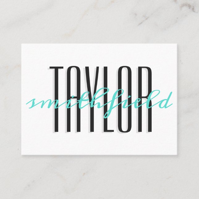 elegante Visitenkarte (Vorderseite)