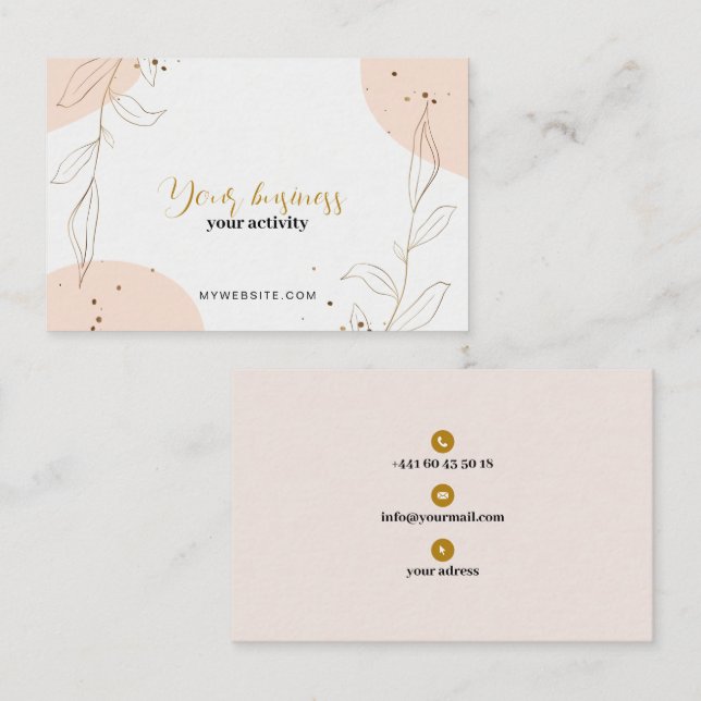 Elegante Visitenkarte (Vorne/Hinten)