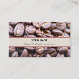 Elegante Visitenkarte Barista und Kaffee-Stipendia