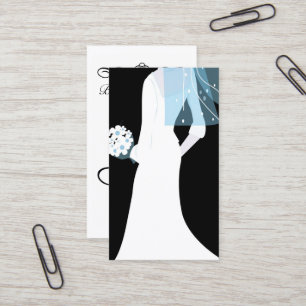 elegante Visitenkarte der Braut
