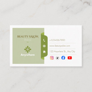 Elegante Visitenkarte für Beauty-Salon | Friseur M
