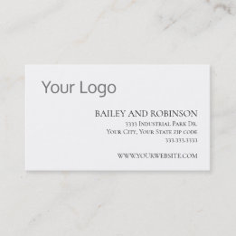 Elegante Visitenkarte für benutzerdefinierte Logos