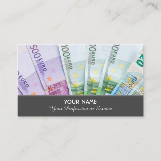 Elegante Visitenkarte für Finanzexperten (Vorderseite)