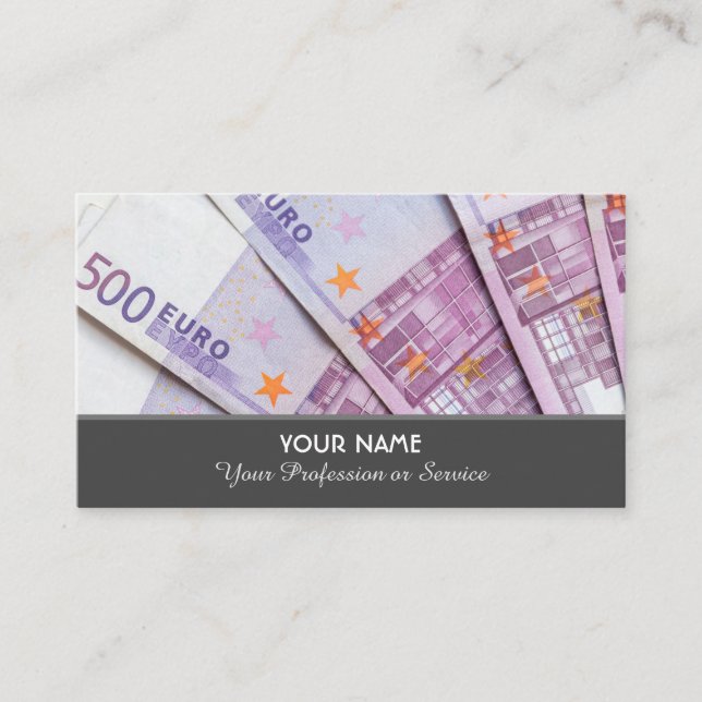 Elegante Visitenkarte für Finanzexperten (Vorderseite)