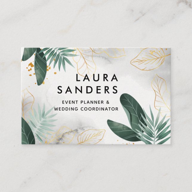 Elegante Visitenkarte für Hochzeiten und Veranstal (Vorderseite)