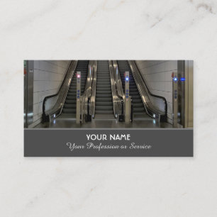 Elegante Visitenkarte für Rolltreppenexperten