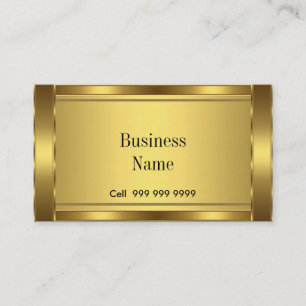 Elegante Visitenkarte Gold