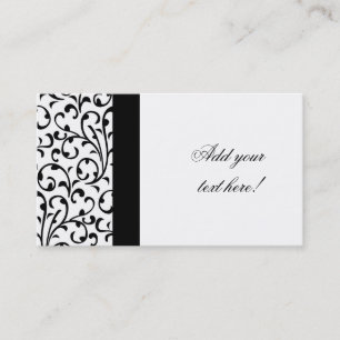 Elegante Visitenkarte-modernes Damast-Muster Visitenkarte