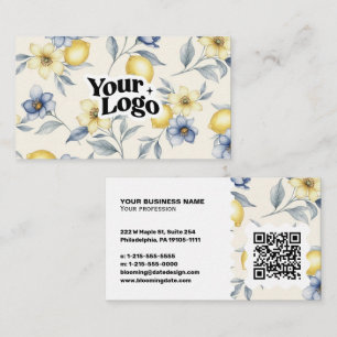 Elegante Visitenkarte – QR-Code & Logo