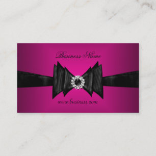 Elegante Visitenkarte Reich Rosa Diamant Schwarz
