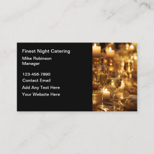 Elegante Visitenkarten für Catering-Unternehmen Visitenkarte