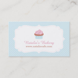 Elegante Visitenkarten für Cupcake-Pâtisserie-Bäck Visitenkarte