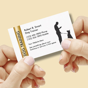 Elegante Visitenkarten für Hundetraining Visitenkarte