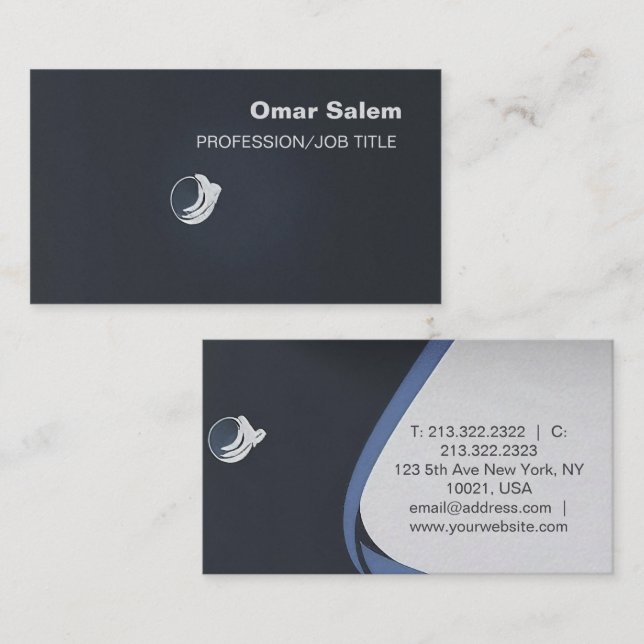"Elegante Visitenkarten mit einem modernen und aus Visitenkarte (Vorne/Hinten)