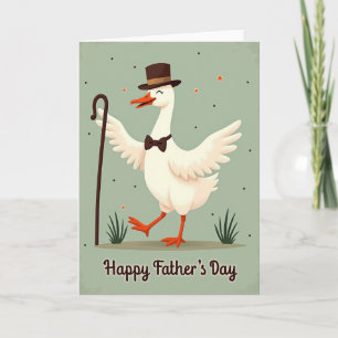 Elegante Vogel Vatertagskarte Karte