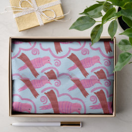 Elegante Vogelmuster-Tissue-Papier Seidenpapier