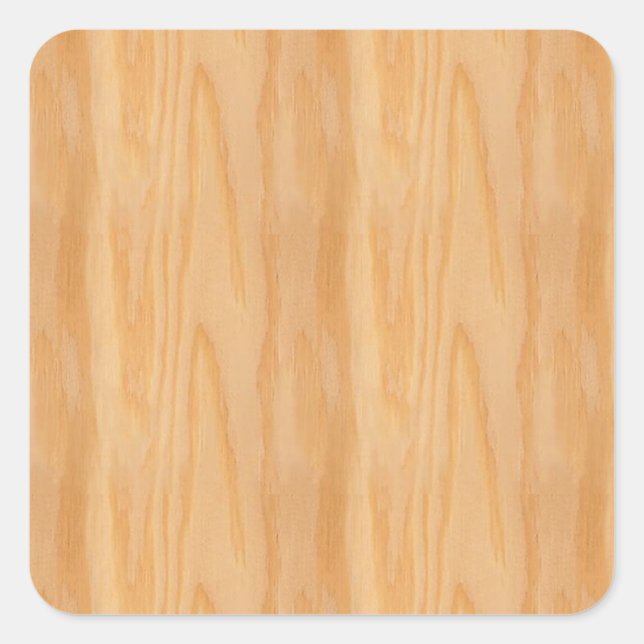 Elegante Vorlage für den Holzschau Quadratischer Aufkleber (Vorderseite)
