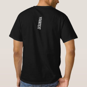 Elegante Vorlage für die Rückseite Druckvorlage Me T-Shirt
