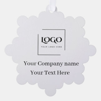Elegante Vorlage für Ihr individuelles Logo Ornament Karte