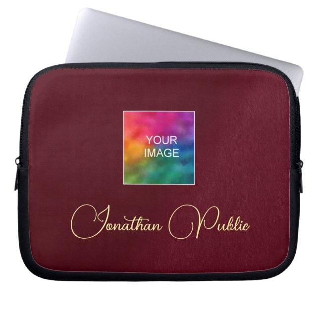 Elegante Vorlage Hochladen des benutzerdefinierten Laptopschutzhülle (Vorderseite)