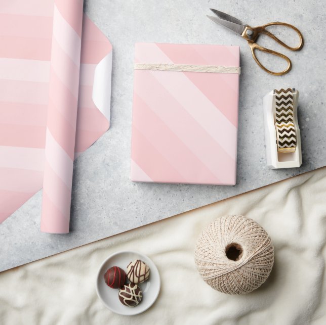 Elegante Vorlagenpinke Farbtöne für Pfirsichfarben Geschenkpapier (Kunsthandwerk)