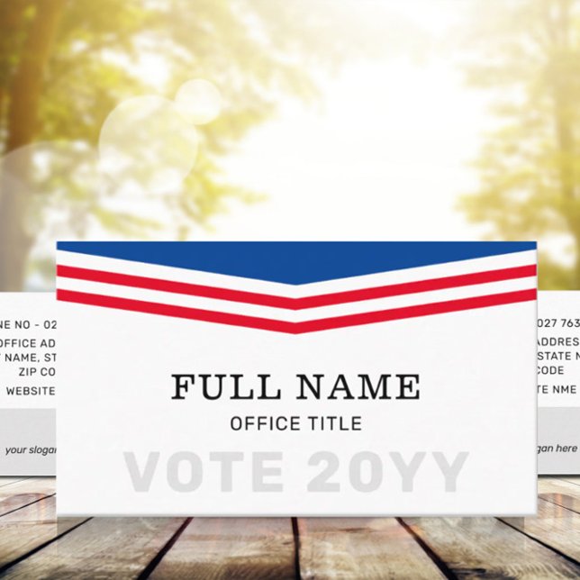 Elegante Wahlen für die politische Kampagne Visitenkarte (Von Creator hochgeladen)