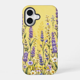 Elegante warme orangefarbene Gänseblümchen iPhone 16 Hülle