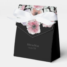Elegante Wasserfarbe Anemone Blume Gastgeschenk Ho
