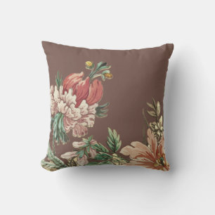 Elegante Wasserfarbe Blühende Blume Kissen