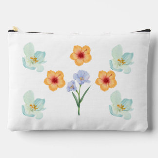 Elegante Wasserfarbe-Blumengarten-Kunst-Reißversch Zubehörtasche