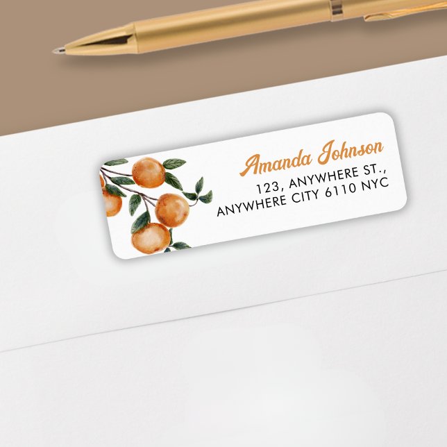 Elegante Wasserfarbe Citrus Orange (Von Creator hochgeladen)