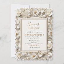 Elegante Wasserfarbe Dusty White Golden Blume Brid