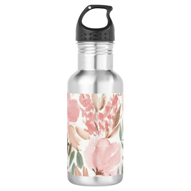 Elegante Wasserfarbe Edelstahlflasche (Vorderseite)