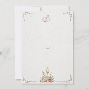 Elegante Wasserfarbe Florale Hochzeits-Einladung12 Einladung