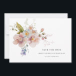 Elegante Wasserfarbe Hochzeit mit Blumen Save the  Save The Date<br><div class="desc">Elegante Wasserfarbe Hochzeit mit Blumen Save the Date</div>