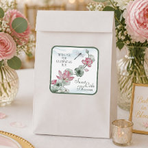 Elegante Wasserfarbe-Lotusblumen-Baby-Party