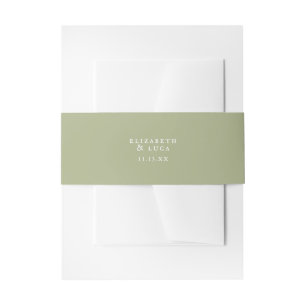 Elegante Wasserfarbe Mittelmeer Hochzeit Einladungsbanderole