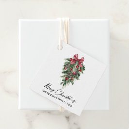Elegante Wasserfarbe Pinakothek Züst Weihnachten Geschenkanhänger