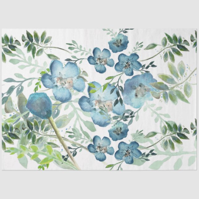 Elegante Wasserfarbe Seidenpapier (Vorderseite)