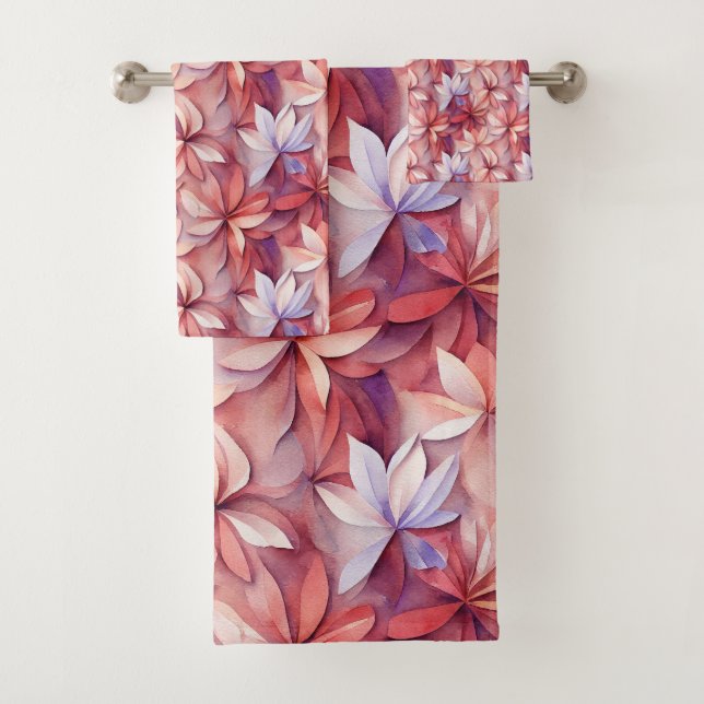 Elegante Wasserfarben Badhandtuch Set (Insitu)
