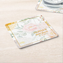 Elegante Wasserfarben-Blumen-Brautparty