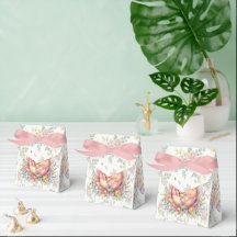 Elegante Wasserfarben-Blumen-Geschenkbox